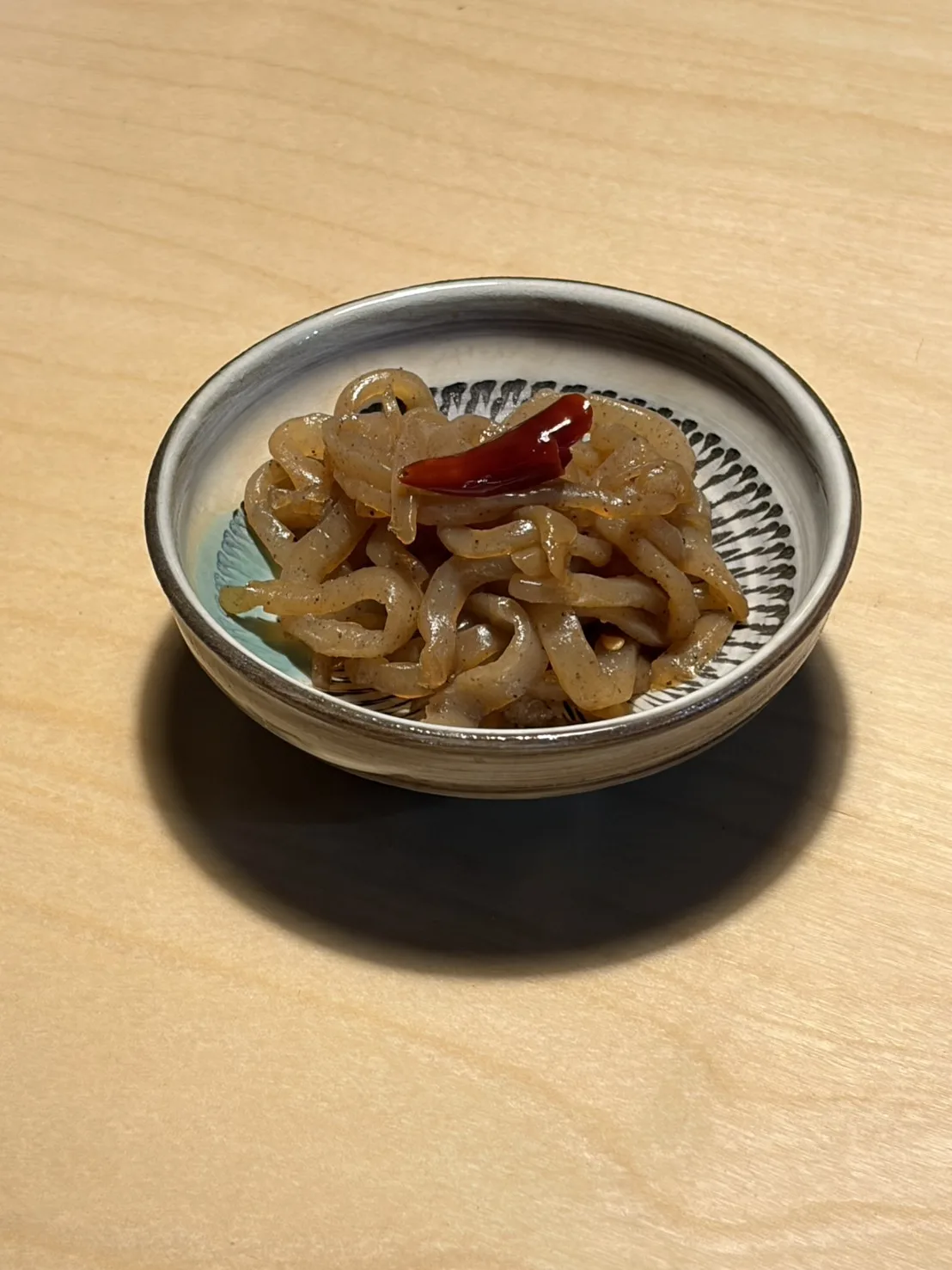 こんにゃくのトウガラシ炒め